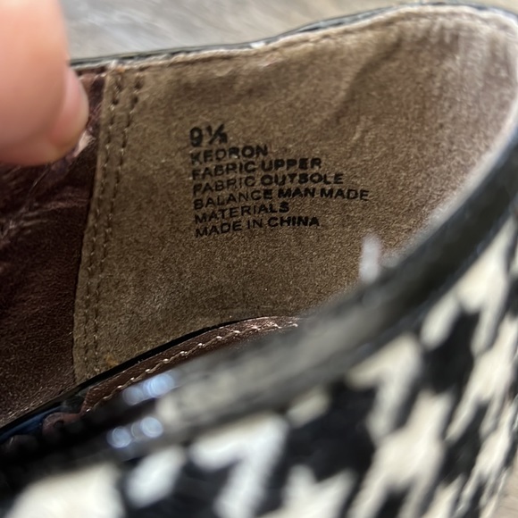 Rampage retro vintage style houndstooth peep toe heels size 9.5 - Picture 8 of 8